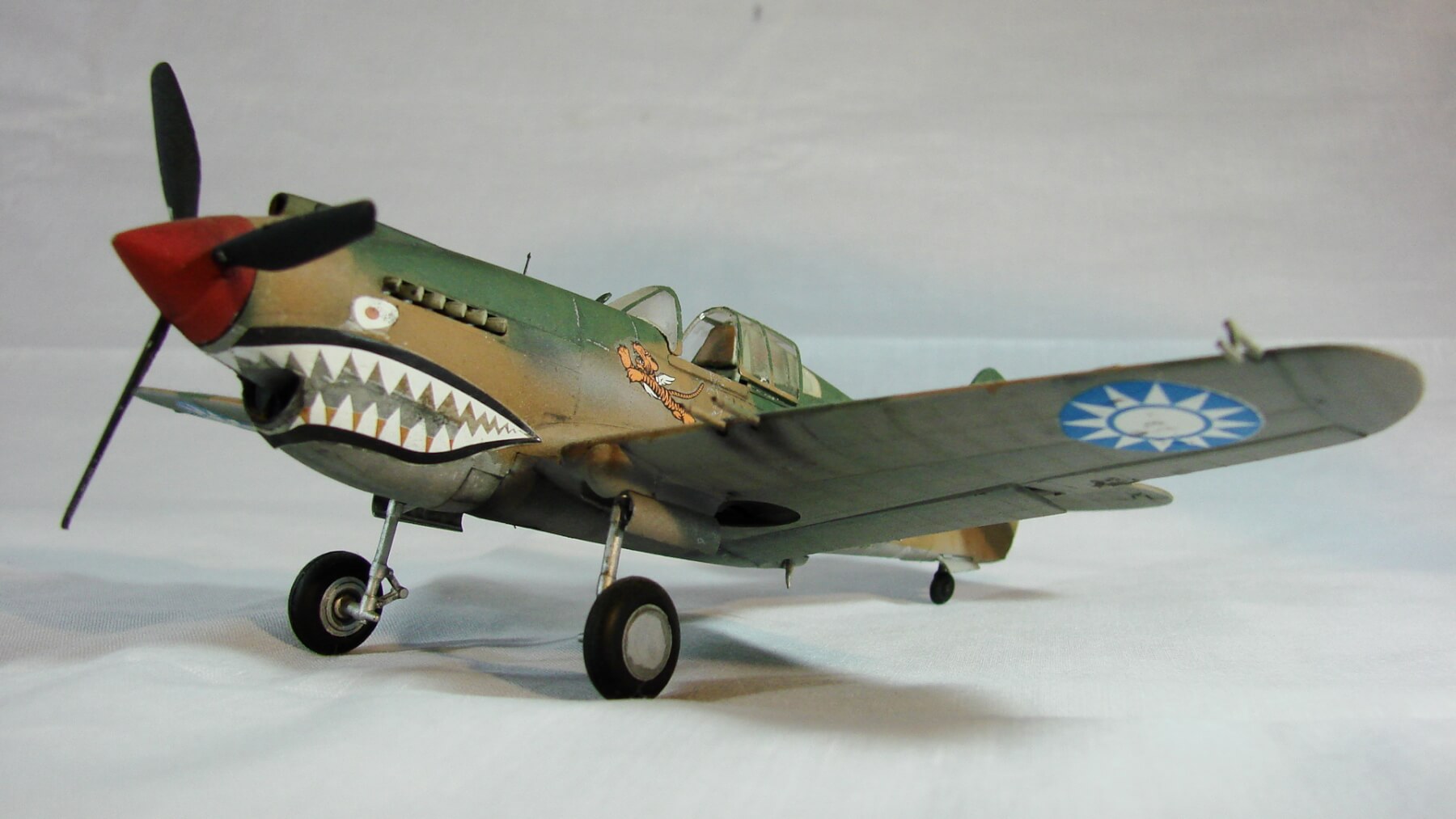 Image d'en-tête de page pour la maquette Curtiss p-40c Tomahawk