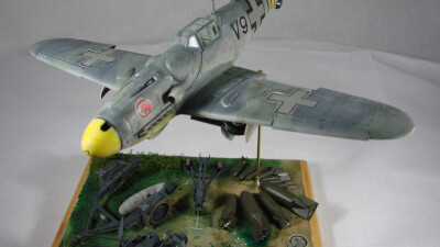 Maquette de Messershmitt Bf-109G-6 Hungarian Air Force - image 7