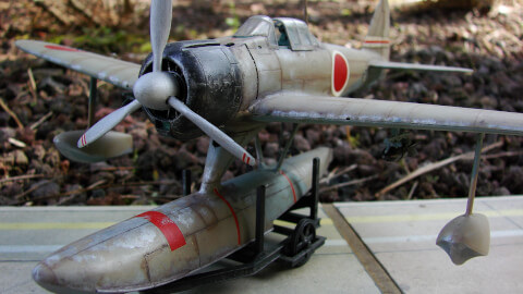 Maquette de Nakajima A6M2 Rufe - image 2