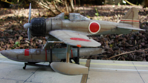 Maquette de Nakajima A6M2 Rufe - image 3