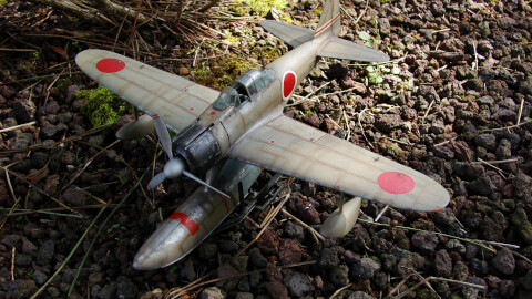 Maquette de Nakajima A6M2 Rufe - image 7