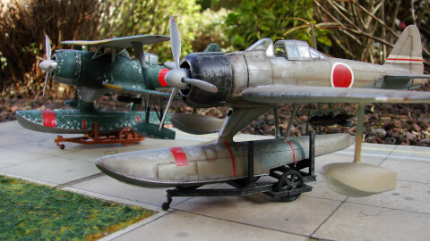 Maquette de Nakajima A6M2 Rufe - image 8