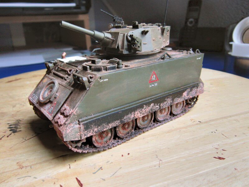 Image d'en-tête de page pour la maquette M113A1 fire support vehicle