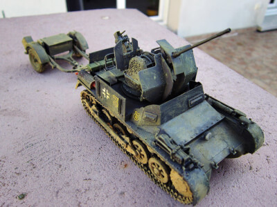 Maquette de 2cm Flak 38 auf Pz.Kpfw I - image 3