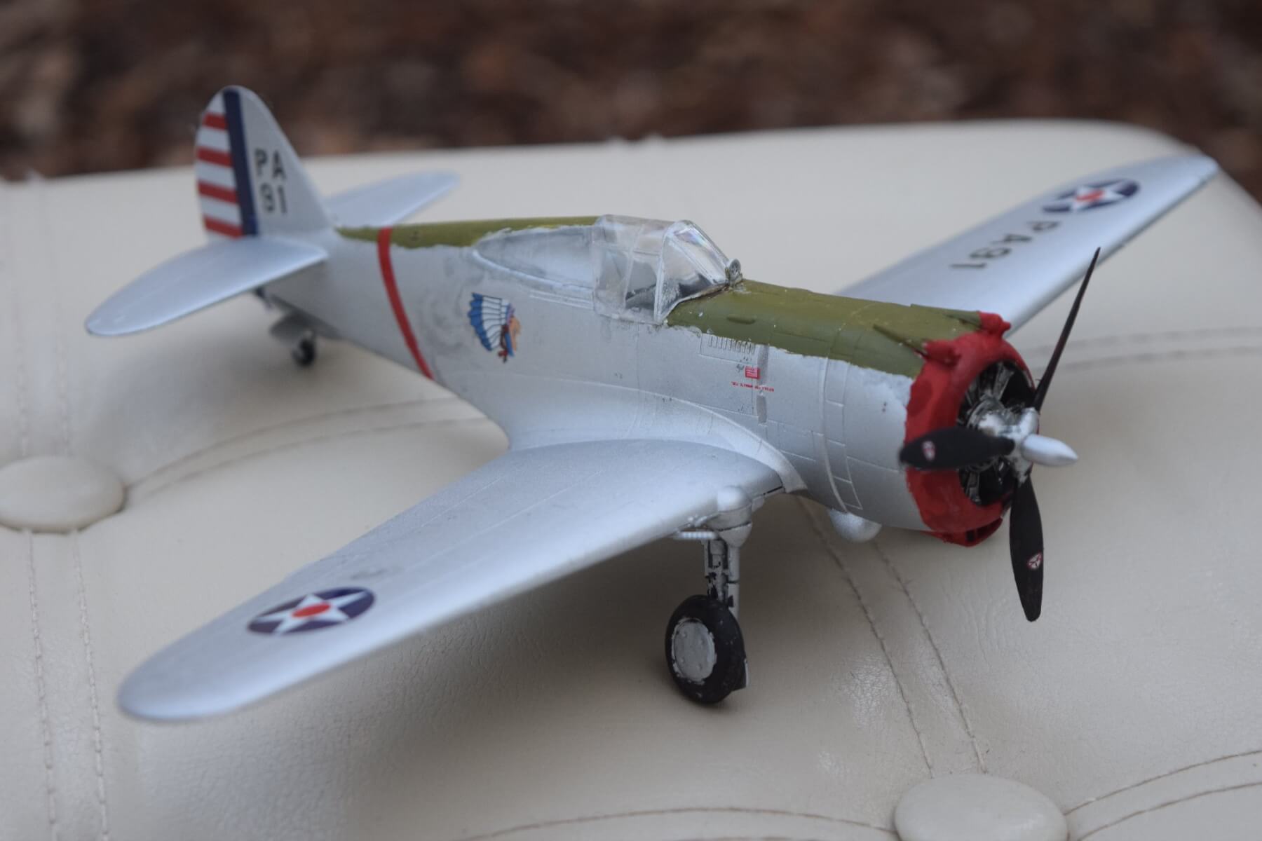 Image d'en-tête de page pour la maquette Curtiss P-36 Hawk