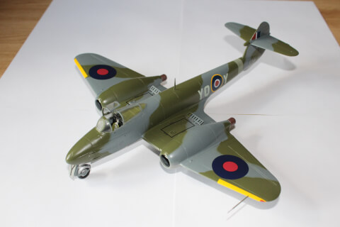 Maquette de Gloster meteor F1 (Tamiya 1/48) - image 2