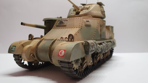 Maquette de CHAR ANGLAIS GRANT CAMOUFLAGE DESERT - image 2