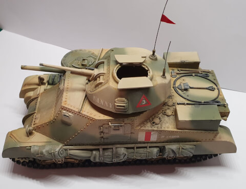 Maquette de CHAR ANGLAIS GRANT CAMOUFLAGE DESERT - image 4