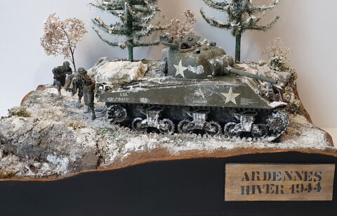 Maquette type Blindés de 326-diorama-ardennes-1944 (Image Principale)