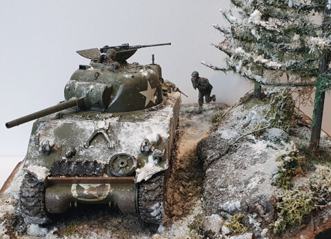 Maquette de Diorama Ardennes 1944 - image 5