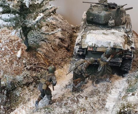 Maquette de Diorama Ardennes 1944 - image 6